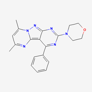 6,8-dimethyl-2-(4-morpholinyl)-4-phenylpyrimido[4',5':3,4]pyrazolo[1,5-a]pyrimidine