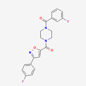 1-(3-fluorobenzoyl)-4-{[3-(4-fluorophenyl)-5-isoxazolyl]carbonyl}piperazine