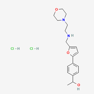 1-{4-[5-({[2-(4-morpholinyl)ethyl]amino}methyl)-2-furyl]phenyl}ethanol dihydrochloride