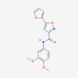 N-(3,4-dimethoxyphenyl)-5-(2-furyl)-3-isoxazolecarboxamide