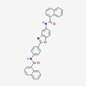 N-{4-[5-(1-naphthoylamino)-1,3-benzoxazol-2-yl]phenyl}-1-naphthamide