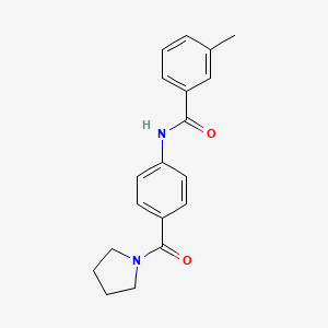 3-methyl-N-[4-(1-pyrrolidinylcarbonyl)phenyl]benzamide