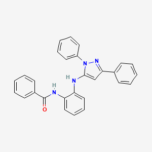 N-{2-[(1,3-diphenyl-1H-pyrazol-5-yl)amino]phenyl}benzamide