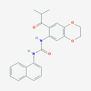 N-(7-isobutyryl-2,3-dihydro-1,4-benzodioxin-6-yl)-N'-1-naphthylurea
