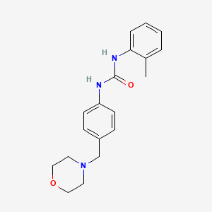 N-(2-methylphenyl)-N'-[4-(4-morpholinylmethyl)phenyl]urea