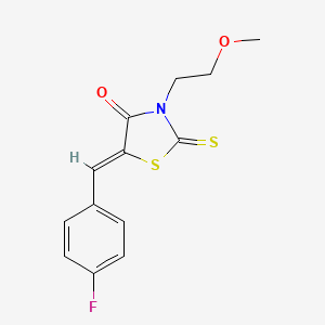 5-(4-fluorobenzylidene)-3-(2-methoxyethyl)-2-thioxo-1,3-thiazolidin-4-one