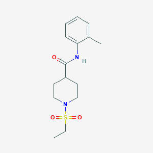 1-(ethylsulfonyl)-N-(2-methylphenyl)-4-piperidinecarboxamide