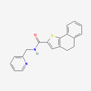 molecular formula C19H16N2OS B4745142 N-(2-pyridinylmethyl)-4,5-dihydronaphtho[1,2-b]thiophene-2-carboxamide 