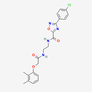 3-(4-chlorophenyl)-N-(2-{[(2,3-dimethylphenoxy)acetyl]amino}ethyl)-1,2,4-oxadiazole-5-carboxamide