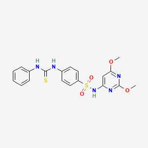 4-[(anilinocarbonothioyl)amino]-N-(2,6-dimethoxy-4-pyrimidinyl)benzenesulfonamide