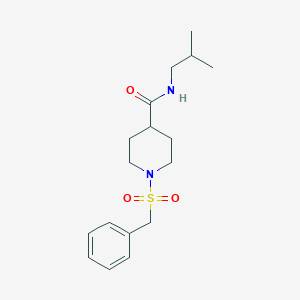 1-(benzylsulfonyl)-N-isobutyl-4-piperidinecarboxamide