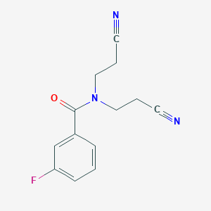 N,N-bis(2-cyanoethyl)-3-fluorobenzamide