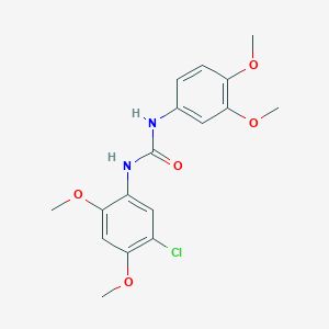 molecular formula C17H19ClN2O5 B4745243 N-(5-chloro-2,4-dimethoxyphenyl)-N'-(3,4-dimethoxyphenyl)urea 