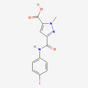 3-{[(4-iodophenyl)amino]carbonyl}-1-methyl-1H-pyrazole-5-carboxylic acid