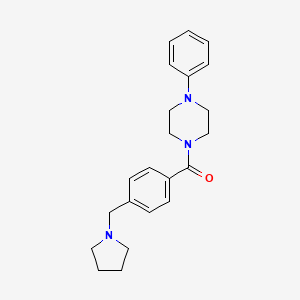 1-phenyl-4-[4-(1-pyrrolidinylmethyl)benzoyl]piperazine