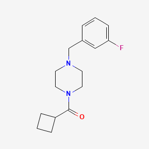 molecular formula C16H21FN2O B4745330 1-(cyclobutylcarbonyl)-4-(3-fluorobenzyl)piperazine 