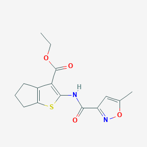 ethyl 2-{[(5-methyl-3-isoxazolyl)carbonyl]amino}-5,6-dihydro-4H-cyclopenta[b]thiophene-3-carboxylate