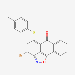 3-bromo-5-[(4-methylphenyl)thio]-6H-anthra[1,9-cd]isoxazol-6-one