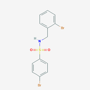 molecular formula C13H11Br2NO2S B4745372 4-bromo-N-(2-bromobenzyl)benzenesulfonamide 