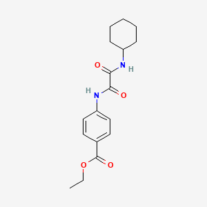molecular formula C17H22N2O4 B4745382 ethyl 4-{[(cyclohexylamino)(oxo)acetyl]amino}benzoate 