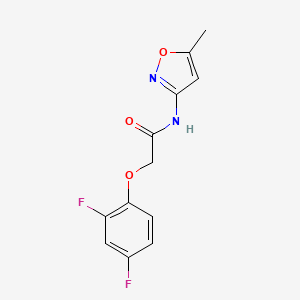 molecular formula C12H10F2N2O3 B4745387 2-(2,4-difluorophenoxy)-N-(5-methyl-3-isoxazolyl)acetamide 