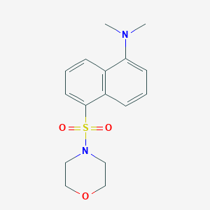molecular formula C16H20N2O3S B047454 吗啉，4-[[5-(二甲基氨基)-1-萘甲基]磺酰基]- CAS No. 78323-98-5