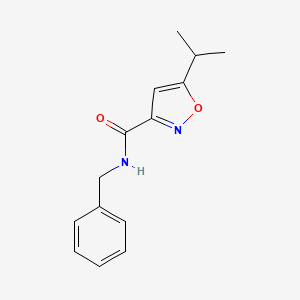 molecular formula C14H16N2O2 B4745430 N-benzyl-5-isopropyl-3-isoxazolecarboxamide 