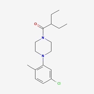 1-(5-chloro-2-methylphenyl)-4-(2-ethylbutanoyl)piperazine