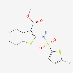 methyl 2-{[(5-bromo-2-thienyl)sulfonyl]amino}-4,5,6,7-tetrahydro-1-benzothiophene-3-carboxylate