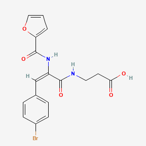 N-[3-(4-bromophenyl)-2-(2-furoylamino)acryloyl]-beta-alanine