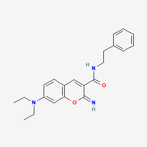 7-(diethylamino)-2-imino-N-(2-phenylethyl)-2H-chromene-3-carboxamide
