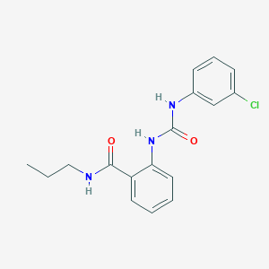 2-({[(3-chlorophenyl)amino]carbonyl}amino)-N-propylbenzamide