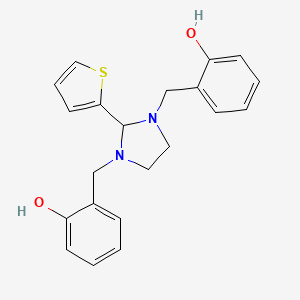 2,2'-[[2-(2-thienyl)-1,3-imidazolidinediyl]bis(methylene)]diphenol