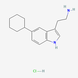 molecular formula C16H23ClN2 B4745547 [2-(5-cyclohexyl-1H-indol-3-yl)ethyl]amine hydrochloride 