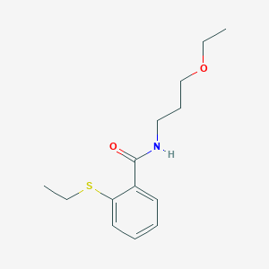 N-(3-ethoxypropyl)-2-(ethylthio)benzamide