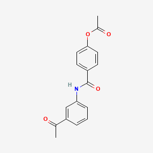 4-{[(3-acetylphenyl)amino]carbonyl}phenyl acetate