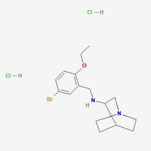 molecular formula C16H25BrCl2N2O B4745606 N-(5-bromo-2-ethoxybenzyl)quinuclidin-3-amine dihydrochloride 