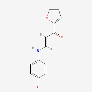3-[(4-fluorophenyl)amino]-1-(2-furyl)-2-propen-1-one