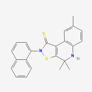 4,4,8-trimethyl-2-(1-naphthyl)-4,5-dihydroisothiazolo[5,4-c]quinoline-1(2H)-thione