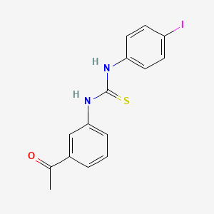 molecular formula C15H13IN2OS B4745678 N-(3-acetylphenyl)-N'-(4-iodophenyl)thiourea 
