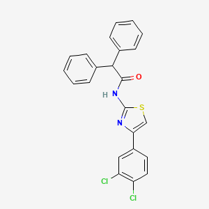 N-[4-(3,4-dichlorophenyl)-1,3-thiazol-2-yl]-2,2-diphenylacetamide