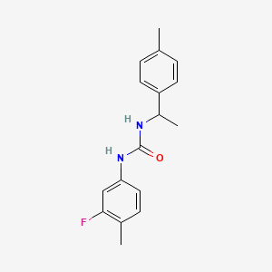 N-(3-fluoro-4-methylphenyl)-N'-[1-(4-methylphenyl)ethyl]urea