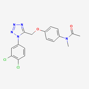 molecular formula C17H15Cl2N5O2 B4745734 N-(4-{[1-(3,4-dichlorophenyl)-1H-tetrazol-5-yl]methoxy}phenyl)-N-methylacetamide 