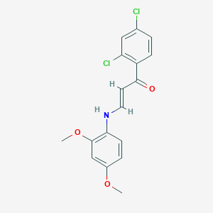 1-(2,4-dichlorophenyl)-3-[(2,4-dimethoxyphenyl)amino]-2-propen-1-one