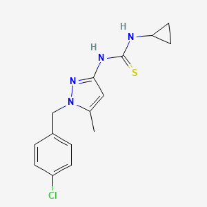 N-[1-(4-chlorobenzyl)-5-methyl-1H-pyrazol-3-yl]-N'-cyclopropylthiourea