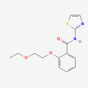 2-(2-ethoxyethoxy)-N-1,3-thiazol-2-ylbenzamide