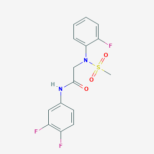 N~1~-(3,4-difluorophenyl)-N~2~-(2-fluorophenyl)-N~2~-(methylsulfonyl)glycinamide