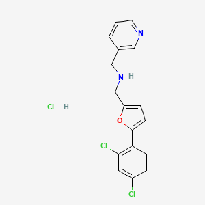 {[5-(2,4-dichlorophenyl)-2-furyl]methyl}(pyridin-3-ylmethyl)amine hydrochloride
