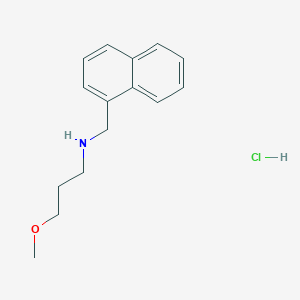 molecular formula C15H20ClNO B4745864 (3-methoxypropyl)(1-naphthylmethyl)amine hydrochloride 