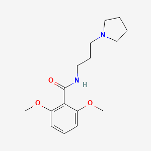 molecular formula C16H24N2O3 B4745874 2,6-dimethoxy-N-[3-(1-pyrrolidinyl)propyl]benzamide 